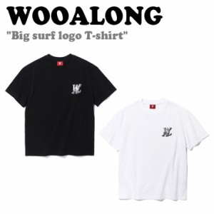 ウアロン 半袖Ｔシャツ WOOALONG Surf logo T-shirt サーフ ロゴ Tシャツ 全2色 WE2DHT356BK/WH ウェア