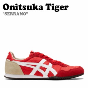 オニツカタイガー スニーカー Onitsuka Tiger SERRANO セラーノ CLASSIC RED クラシック レッド WHITE ホワイト 1183B400-601 シューズ