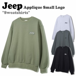 ジープ トレーナー Jeep Applique Small Logo Sweatshirts アップリケ スモール ロゴ スウェット 全4色 JO5TSU826BK/DG/KH/MW ウェア