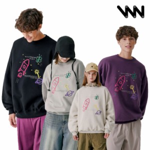 WVプロジェクト 裏起毛 トレーナー WV PROJECT 正規販売店 Diary Sweatshirt ダイアリー スウェットシャツ 全4色 JNMT7689 ウェア