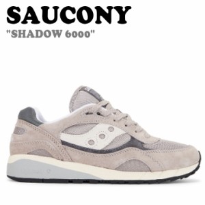 サッカニー スニーカー SAUCONY メンズ レディース SHADOW 6000 シャドー GRAY グレー S70441-46 シューズ