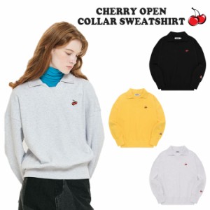 キルシー トレーナー KIRSH 正規販売店 CHERRY OPEN COLLAR SWEATSHIRT チェリー オープンカラー スウェットシャツ KKRFCTM505M ウェア