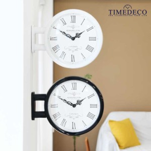 タイムデコ ノイズレス 両面 掛け時計 TIMEDECO 正規販売店 Morden Double Clock London モダン ダブルクロック ロンドン Timedeco08 ACC