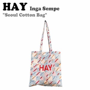 ヘイ エコバッグ HAY Seoul Cotton Bag (Inga Sempe) ソウル コットンバッグ インガ センペ Multi マルチ 010608 バッグ