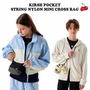 キルシー ボディバッグ KIRSH 正規販売店 POCKET STRING NYLON MINI CROSS BAG ナイロン ミニ クロスバッグ 全3色 KPSRBBG506M バッグ