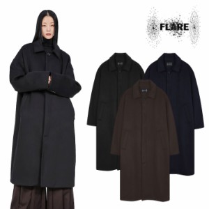 【国内配送/正規販売店】フレアアップ コート FLARE UP Oversized Wool Balmacaan Long Coat 全3色 アウター FL-010 ウェア