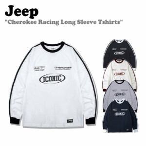 ジープ 長袖Tシャツ Jeep Cherokee Racing Long Sleeve Tshirts 全5色 JP5TSU001IV/MG/BK/WM/NA JO5TSU001IV/MG/BK/WM/NA 長袖 ウェア