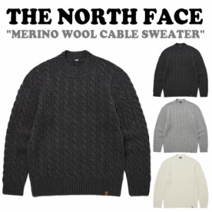 ノースフェイス ニット THE NORTH FACE MERINO WOOL CABLE SWEATER メリノ ウール ケーブル セーター 全3色 NT7AP50A/B/C ウェア