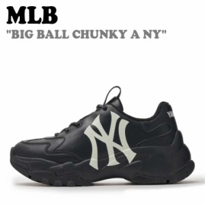 エムエルビー スニーカー MLB BIG BALL CHUNKY A NY ビッグ ボール チャンキー A NewYork Yankees BLACK 3ASHC104N-50BKS シューズ