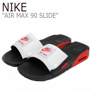 【即納/国内発送】ナイキ サンダル NIKE メンズ AIR MAX 90 SLIDE エアマックス90 スライド WHITE RED BLACK BQ4635-003 シューズ