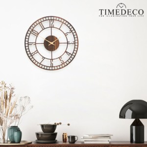 タイムデコ 掛け時計 TIMEDECO 正規販売店 Wood Circle Frame Wall Clock ウォールナット インテリア雑貨 韓国雑貨 Timedeco13 ACC
