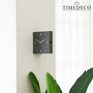 タイムデコ 掛け時計 TIMEDECO 正規販売店 Gray Wood Double Wall Clock グレー インテリア雑貨 韓国インテリア雑貨 Timedeco14 ACC