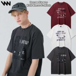 WVプロジェクト 半袖 WV PROJECT 正規販売店 DREAM FLOWER HALF SLEEVE T-SHIRTS ドリームフラワー Tシャツ MJST7667 ウェア