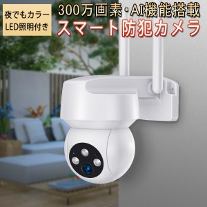 防犯カメラ ワイヤレス QB323 300万高画質 Google Home Amazon Alexa対応 夜でもフルカラー録画 ONVIF 屋内屋外兼用 PSE 技適 6ヶ月保証