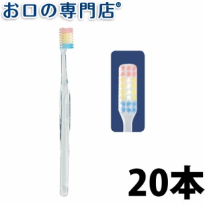 歯ブラシ 送料無料 プロスペック コンパクトスリム20本入 フォーレッスン 毛の硬さふつう