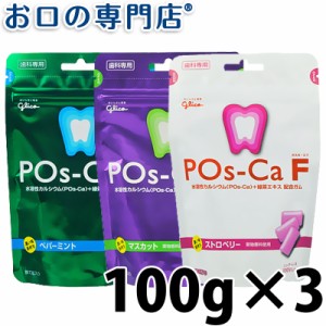 【歯科専売品】ポスカ・エフ(POs-Ca F)パウチタイプ 100ｇ×3袋