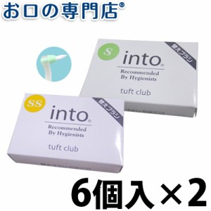 送料無料 オーラルケア into(イントゥ) 替えブラシ 6個入×2箱  ハブラシ／歯ブラシ