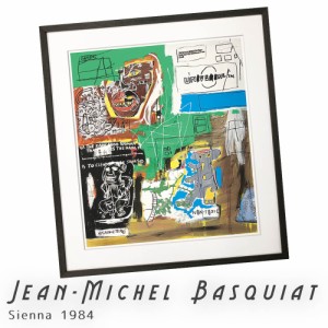 Ｊｅａｎ−Ｍｉｃｈｅｌ　Ｂａｓｑｕｉａｔ（ジャン　ミシェル　バスキア）　Ｓｉｅｎｎａ　１９８４　アートポスター（フレーム付き）