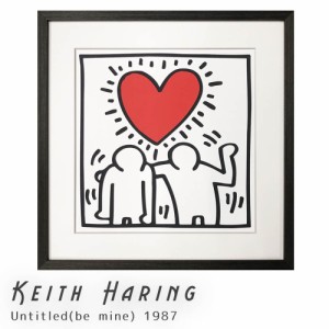 Ｋｅｉｔｈ　Ｈａｒｉｎｇ（キース　へリング）　Ｕｎｔｉｔｌｅｄ（ｂｅ　ｍｉｎｅ）　１９８７　アートポスター（フレーム付き）