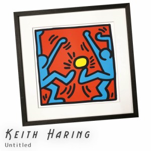 Ｋｅｉｔｈ　Ｈａｒｉｎｇ（キース　へリング）　Ｕｎｔｉｔｌｅｄ　アートポスター（フレーム付き）