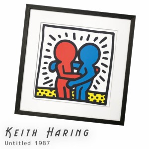 Ｋｅｉｔｈ　Ｈａｒｉｎｇ（キース　へリング）　Ｕｎｔｉｔｌｅｄ　１９８７　アートポスター（フレーム付き）