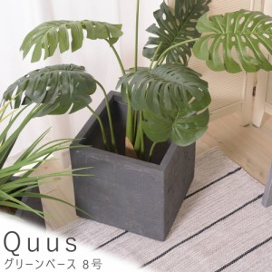 Quus(クース) グリーンベース 8号 プランター 植木鉢 グリーンベース フラワーベース 観葉植物 円形 送料無料