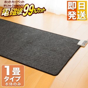 ホットカーペット 電磁波カット 1畳 182×85cm 本体のみ 【ZCB-10P ZENKEN ゼンケン 電気ホットカーペット 1畳タイプ ホットマット 電気