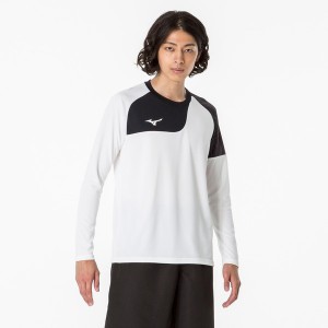 返品交換不可 大特価 MIZUNO ミズノ Tシャツ 長袖 ユニセックス 陸上競技 Tシャツ ポロシャツ メンズ 32MAA14001