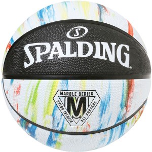 SPALDING スポルディング マーブル ブラック×ホワイト 6号球 バスケット ボール 84413Z