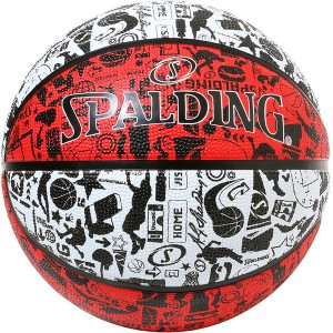 SPALDING スポルディング グラフィティ レッド×ホワイト 6号球 バスケット ボール 84530J