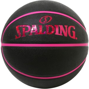 SPALDING スポルディング ホログラム ブラック×ピンク 6号球 バスケット ボール 84534J