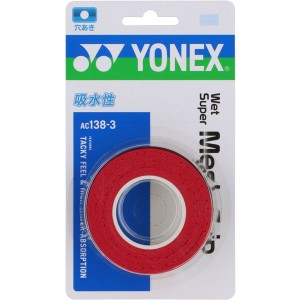 Yonex ヨネックス ウェットスーパーメッシュグリップ 3本入り テニス アクセサリー AC1383-037