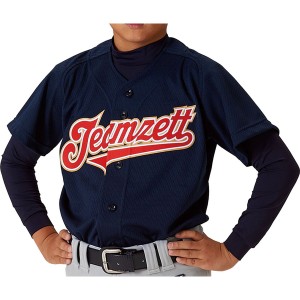 ZETT ゼット 野球 少年用 タフデイズユニフォームシャツ メッシュフルオープン 野球ユニフォーム BU2071T-2900