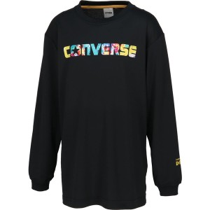 CONVERSE コンバース JRプリントロングスリーブシャツ バスケット Tシャツ CB432356L-1952 長袖 ジュニア