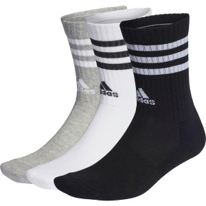 adidas アディダス スリーストライプス クッション クルー ソックス 3足組 マルチスポーツ ソックス EBB67-IC1323 靴下