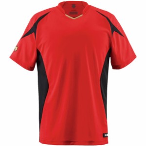 デサント DESCENTE ベースボールシャツ JDB116-RED
