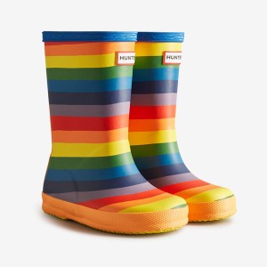 ハンター HUNTER シューズ レインブーツ little kids original first classic rainbow print boot KFT5092RMA-MUL キッズ ジュニア 長靴