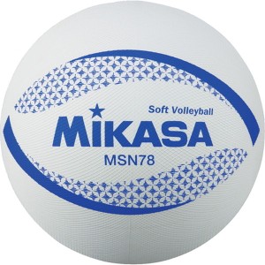 ミカサ MIKASA カラーソフトバレーボール 検定球 W 78cm バレー ボール MSN78W