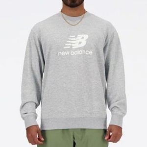 ニューバランス new balance Sport Essentials Stacked Logo スウェットクルー メンズ アパレル ウェア MT41500-AG アスレチックグレー