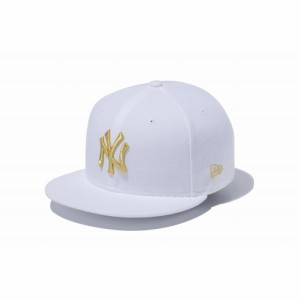 ニューエラ NEW ERA 9FIFTY ニューヨーク・ヤンキース ホワイト × ゴールド 13562083