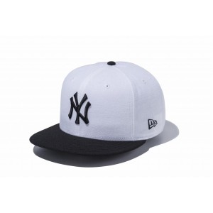 ニューエラ NEW ERA 9FIFTY ニューヨーク・ヤンキース ホワイト ブラック ブラックバイザー 13562084