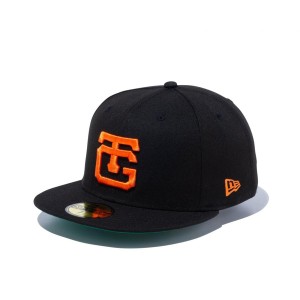 ニューエラ NEW ERA 59FIFTY NPBクラシック 読売ジャイアンツ ブラック ラストオレンジ 13562200