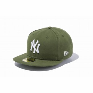 ニューエラ NEW ERA 59FIFTY MLB ニューヨーク・ヤンキース ライフルグリーン × ホワイト 13562235