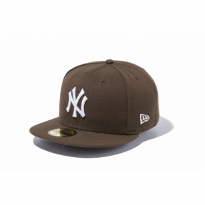 ニューエラ NEW ERA 59FIFTY MLB ニューヨーク・ヤンキース ブラウン × ホワイト 13562241