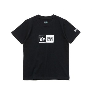 ニューエラ NEW ERA Youth 半袖 コットン Tシャツ Box Logo ブラック キッズ 14111860