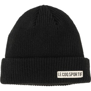 le coq sportif ルコック ユニセックス シリコンロゴニットキャップ マルチスポーツ 帽子 QMAWJC53-BK
