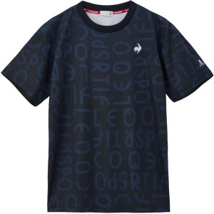 le coq sportif ルコック メンズ サンスクリーン グラフィックシャツ マルチスポーツ Tシャツ QMMXJA02-NV メンズ 半袖