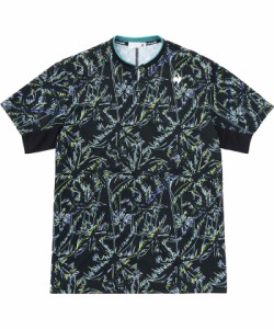 ルコック le coq sportif ExcDRY D-tec グラフィックゲームシャツ QTMVJA20-BK メンズ テニス 半袖