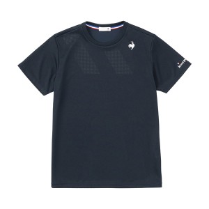 ルコック le coq sportif ソレイユ ゲームシャツ QTMVJA90-NV メンズ テニス 半袖