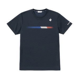 ルコック le coq sportif トリコプリントゲームシャツ QTMVJA91-NV メンズ テニス 半袖